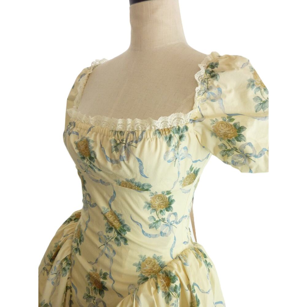 NWT House of CB Rosie Floral Dress Size S Rosie Puff Sleeve Cotton Mini Sundress - Picture 6 of 9